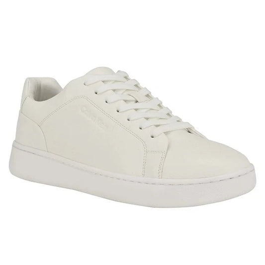 Calvin Klein Men's Lace Up Sneaker WHT