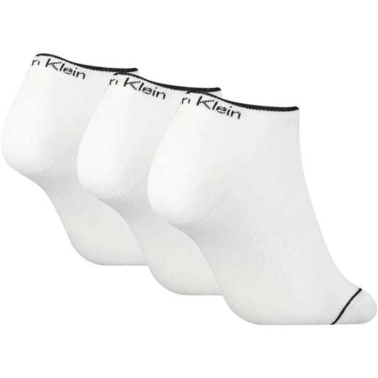 Calvin Klein Premium Everyday Low-Cut Cotton Blend Socks – White