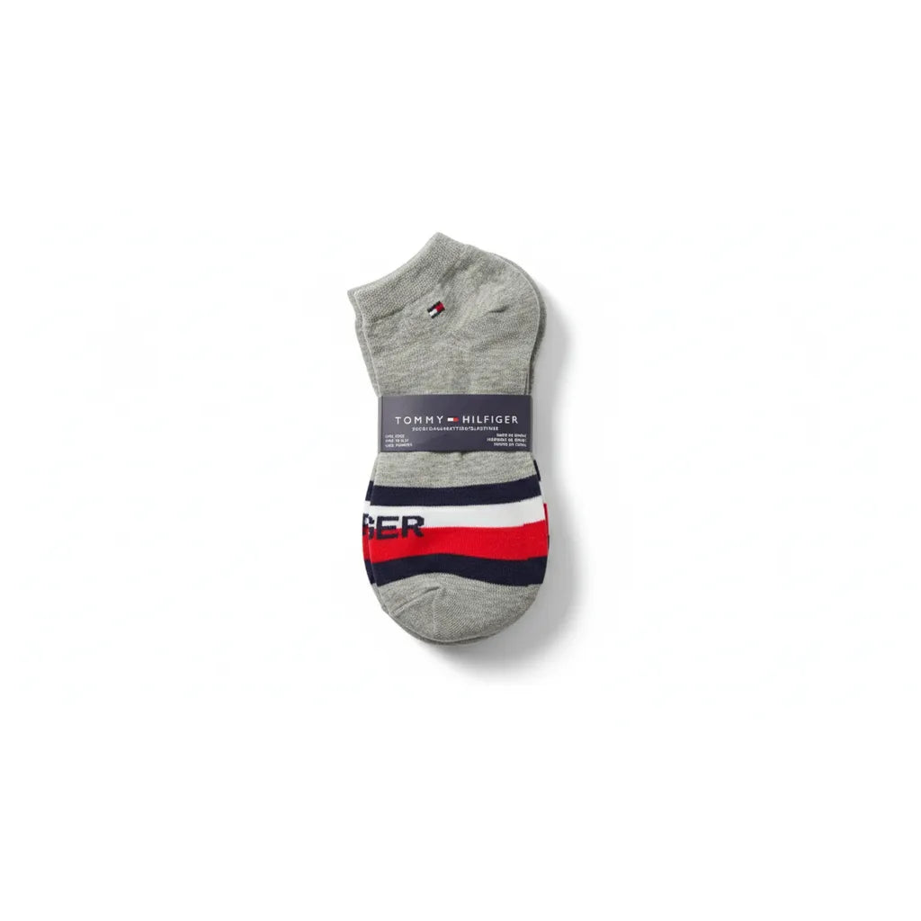 Tommy Premium Sport Low-Cut Socks for Everyday Comfort - Grey - Pack of 3