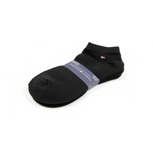 Tommy Classic Black Low-Cut Sport Socks for Daily Comfort and Flexible Fit - Pack of 3
