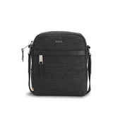 Boss Messenger Bag with Leather Trims - Dark Grey