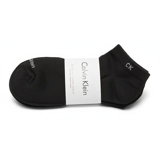Calvin Klein Premium Low-Cut Cotton Blend Socks – Black - Pack of 3