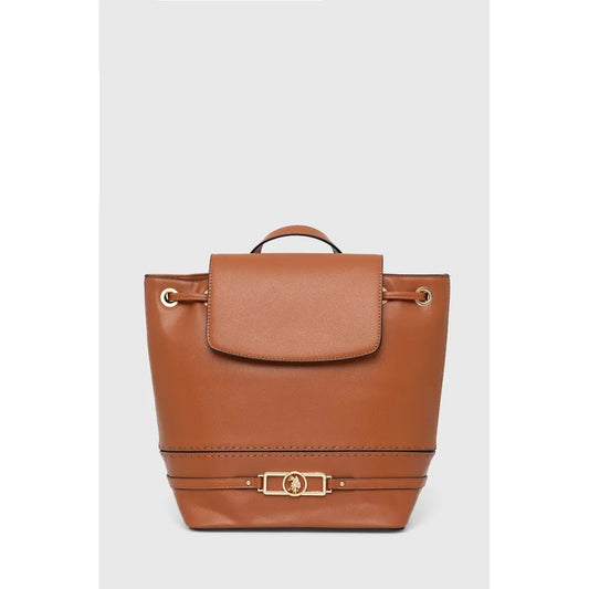 U.S. Polo Assn. Structured Backpack - Cognac