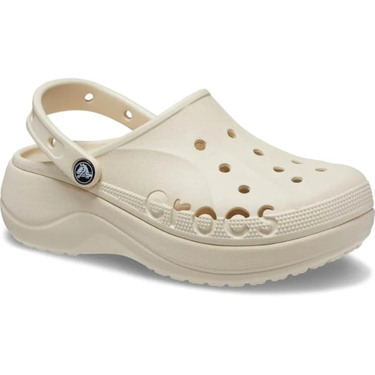 Women's Platform Clogs - Beige