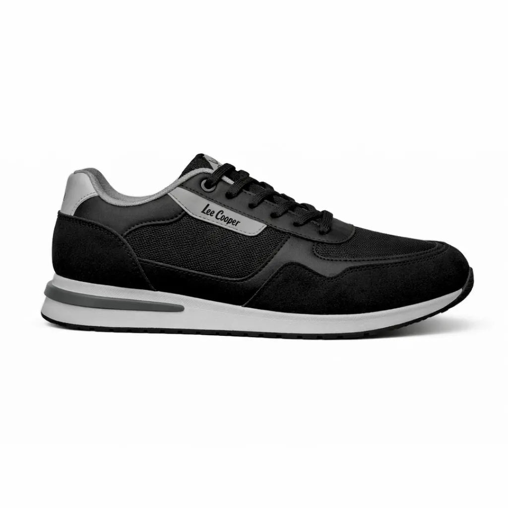 Lee Cooper Retro Lace-Up Men’s Sneakers 0264CI - Black