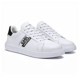 KARL LAGERFELD PARIS Logo Leather Low-Top Sneakers Men - White