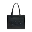 K/Skuare Tote Bag in Grained Faux Leather - Black