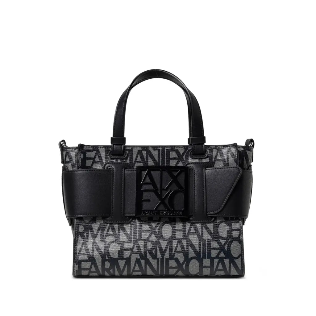 Susy Shopper Tote Bag in Black & Grey
