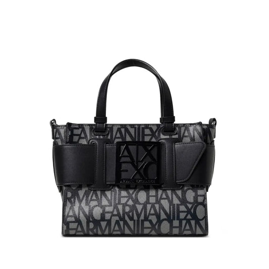 Susy Shopper Tote Bag in Black & Grey