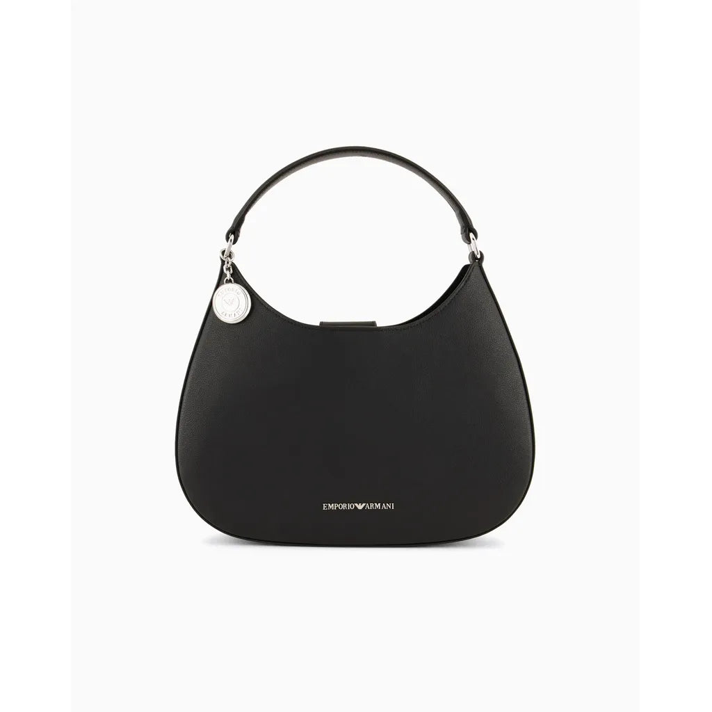 Asv Micro-Grain Recycled Leather Hobo Bag - Black