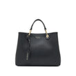 Medium Grainy Leather Handbag - Black