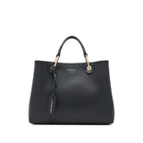 Medium Grainy Leather Handbag - Black