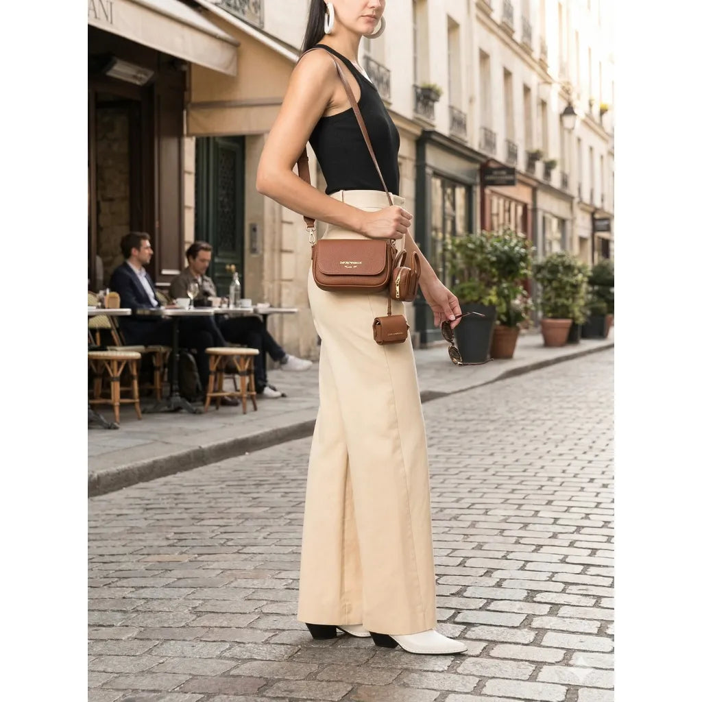 Emporio Armani Shoulder Bag - Camel