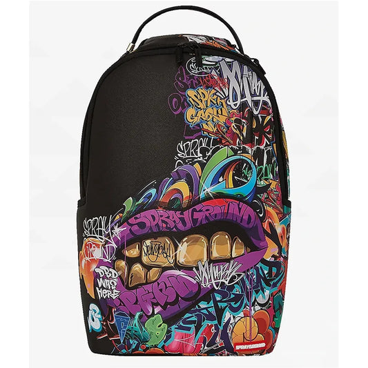 Sprayground Half Graffiti Black Backpack