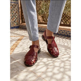 Burgundy Heritage Sandals