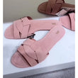 ZARA Criss-Cross Split Suede Flat Sandals