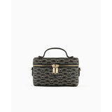 Emporio Armani Washbag with All-Over Monogram Print