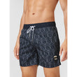 Karl Lagerfeld Ikonik All-Over-Print Board Shorts - Black
