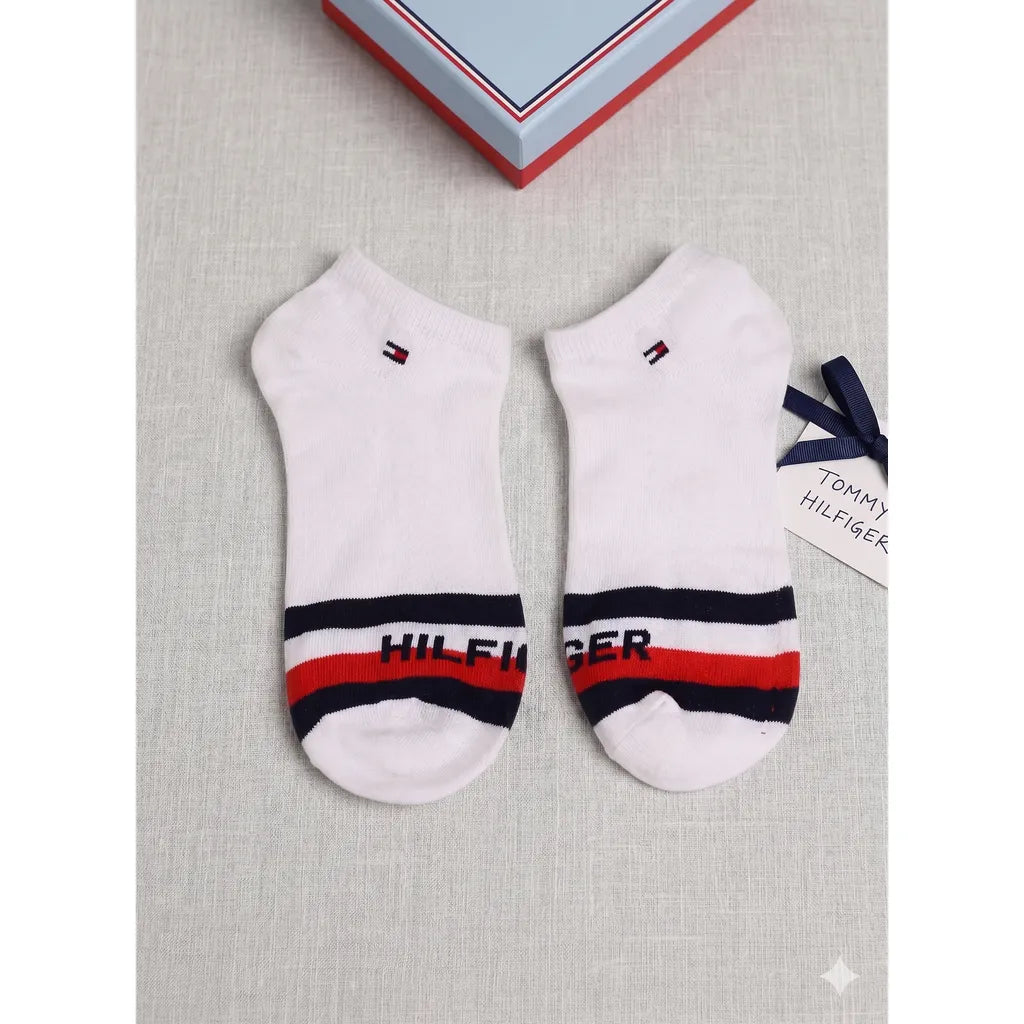 Tommy Hilfiger Short Ankle Socks - Pack of 3 - White