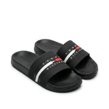 Tommy Hilfiger Men Essential Flag Logo Pool Slides - Black