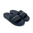 Tommy Hilfiger Men Textured Logo Strap Pool Slides - Navy Blue