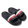 Tommy Hilfiger Signature Stripe Pool Slides - Black