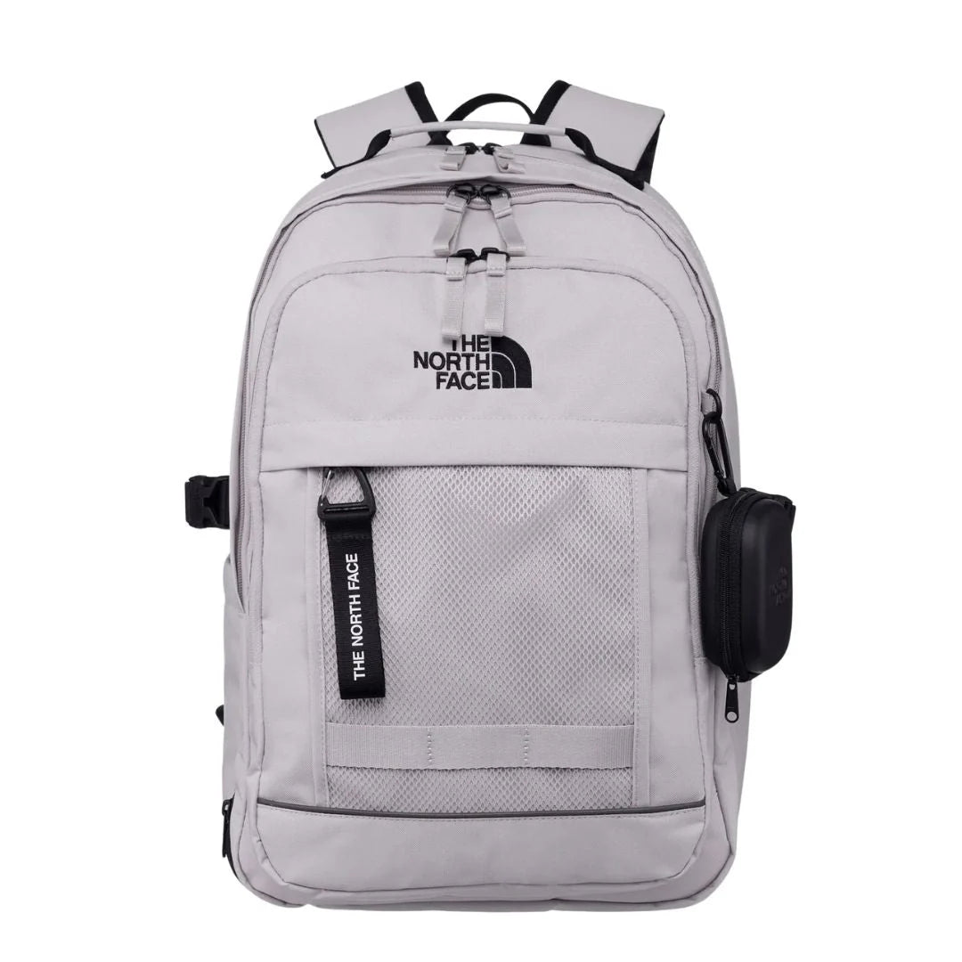 The North Face Urban Commuter Backpack with Detachable Tech Pouch - Light Grey