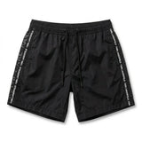 Karl Lagerfeld Men Logo Tape Swim Shorts - Black