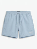 ALLSAINTS Logo Print Swim Shorts - Light Blue