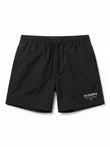 AllSaints Underground Logo Drawstring Shorts - Black