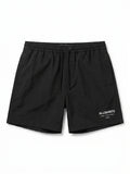 AllSaints Underground Logo Drawstring Shorts - Black