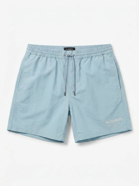 ALLSAINTS Men's Print Swim Shorts - Sky Blue