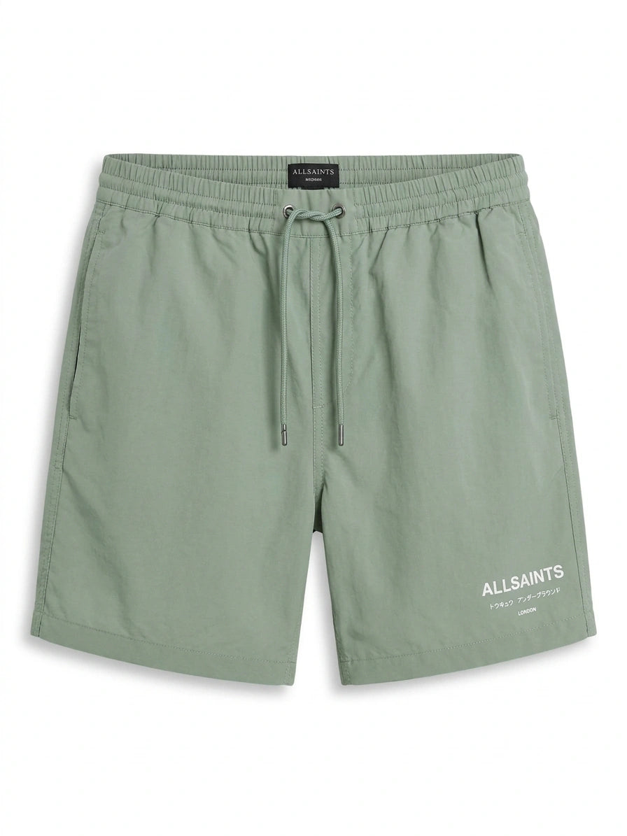 ALLSAINTS Men's Nitchdale Tokyo Underground Swim Shorts - Sage Green
