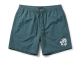 ALLSAINTS Men's Graphic Logo Drawstring Shorts - Petrol