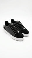Michael Kors Women's Monogram Suede Low-Top Trainers - Black Multi