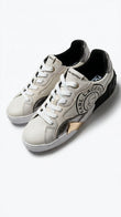KARL LAGERFELD K/Karl Logo Lace-Up Sneakers - Cream Multi