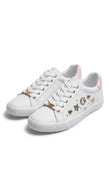 GUESS Women's Embellished Low-Top Sneakers - White Multi