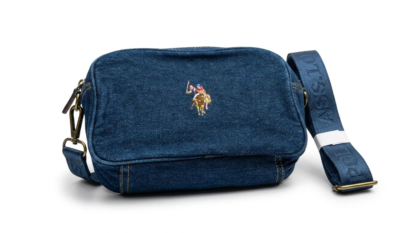 U.S. Polo Assn. Denim Crossbody Bag - Dark Blue