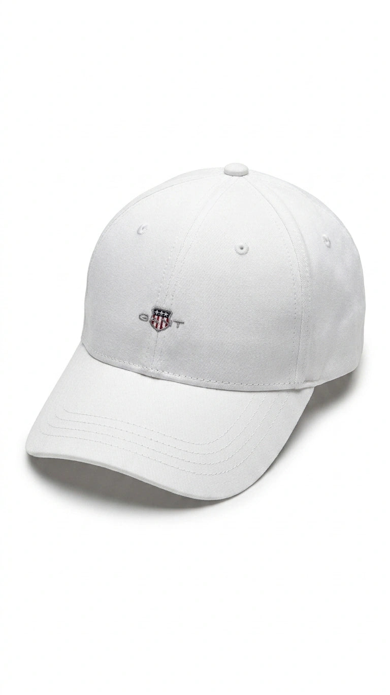 GANT Shield Logo Baseball Cap - White