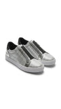 DKNY Women Textured Slip-On Sneakers - Silver