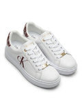 Calvin Klein Women's Low Top Platform Sneakers - White/Burgundy