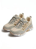 GUESS Women's Chunky Trainers - Beige Gold Multi