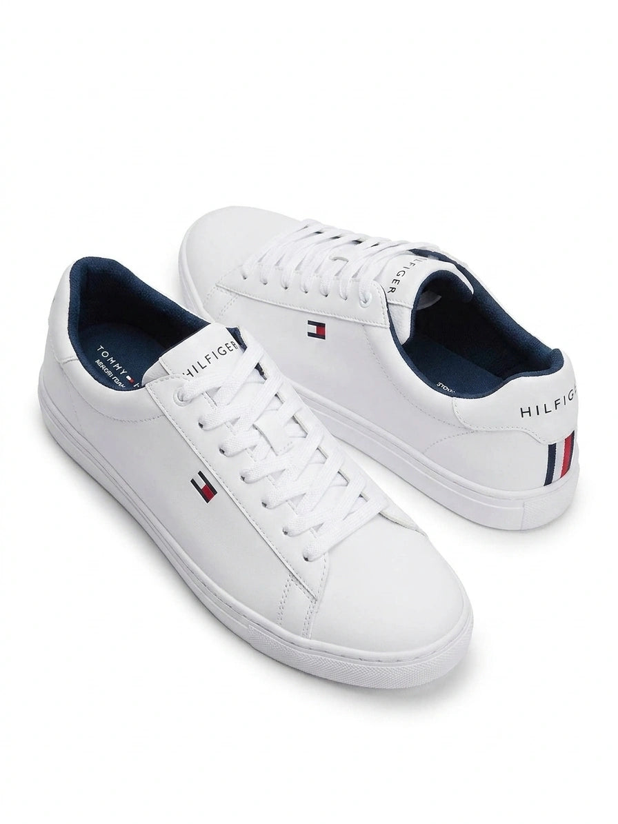 Tommy Hilfiger Men Essential Flag Classic Sneakers - White