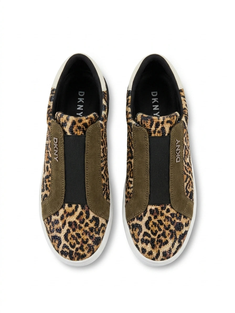 DKNY Women's Leopard Print Slip-On Sneakers - Leopard Print