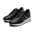 Michael Kors Women's Kameron Leopard Print Wedge Trainer Sneakers - Black/Silver