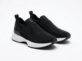 Michael Kors Women's Studded Knit Slip-On Sneakers - Black