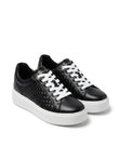 Michael Kors Women's Woven Platform Sneakers - Black/White