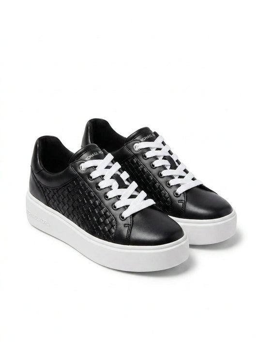 Michael Kors Women's Woven Platform Sneakers - Black/White