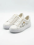Michael Kors Women's Studded Playing Card Trainers - White