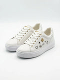 Michael Kors Women's Studded Playing Card Trainers - White